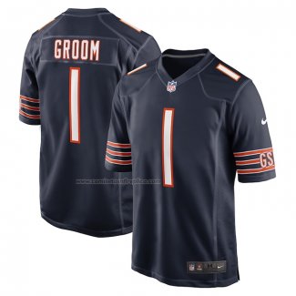 Camiseta NFL Game Chicago Bears Number 1 Groom Azul