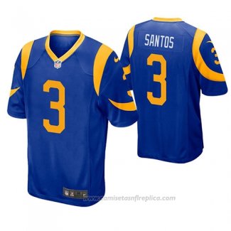 Camiseta NFL Game Los Angeles Rams Cairo Santos Azul Amarillo