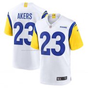 Camiseta NFL Game Los Angeles Rams Cam Akers 23 Blanco