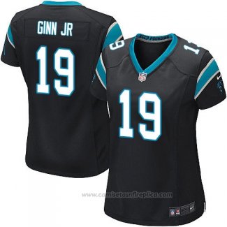 Camiseta NFL Game Mujer Carolina Panthers Ginn Jr Negro