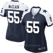 Camiseta NFL Game Mujer Dallas Cowboys McClain Azul Blanco