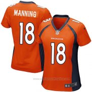 Camiseta NFL Game Mujer Denver Broncos Manning Blanco