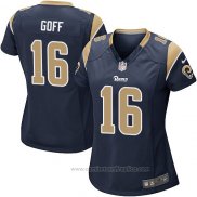 Camiseta NFL Game Mujer Los Angeles Rams Goff Negro