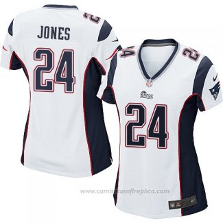 Camiseta NFL Game Mujer New England Patriots Jones Blanco