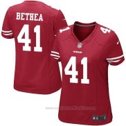 Camiseta NFL Game Mujer San Francisco 49ers Bethea Rojo