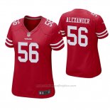 Camiseta NFL Game Mujer San Francisco 49ers Kwon Alexander Rojo