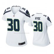 Camiseta NFL Game Mujer Seattle Seahawks Carlos Hyde Blanco