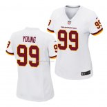 Camiseta NFL Game Mujer Washington Redskins Chase Young Blanco