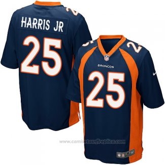 Camiseta NFL Game Nino Denver Broncos Harris Jr Azul Oscuro