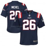 Camiseta NFL Game Nino New England Patriots Sony Michel Azul