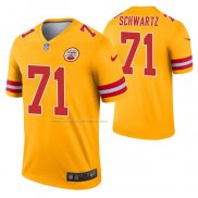 Camiseta NFL Legend Kansas City Chiefs Mitchell Schwartz Inverted Oro