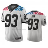 Camiseta NFL Limited Carolina Panthers Bravvion Roy Ciudad Edition Blanco