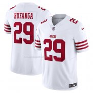 Camiseta NFL Limited San Francisco 49ers Talanoa Hufanga Vapor F.U.S.E. Blanco