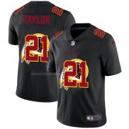 Camiseta NFL Limited Washington Redskins Taylor Logo Dual Overlap Negro