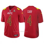 Camiseta NFL Pro Bowl AFC Carr 2017 Rojo