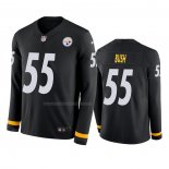 Camiseta NFL Therma Manga Larga Pittsburgh Steelers Devin Bush Negro