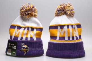 Gorro Minnesota Vikings Violeta Blanco