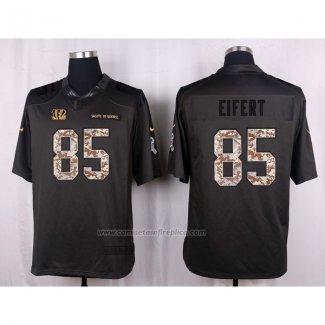 Camiseta NFL Anthracite Cincinnati Bengals Eifert Apagado Salute To Service Gris