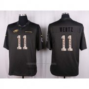 Camiseta NFL Anthracite Philadelphia Eagles Wentz 2016 Salute To Service