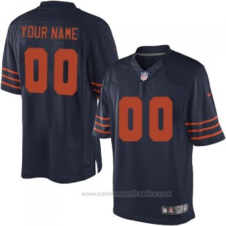 Camiseta NFL Chicago Bears Personalizada Azul Naranja