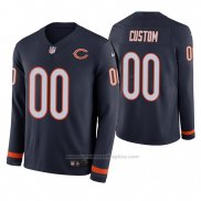 Camiseta NFL Chicago Bears Personalizada Azul Therma Manga Larga