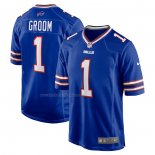 Camiseta NFL Game Buffalo Bills Number 1 Groom Azul