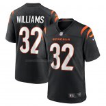 Camiseta NFL Game Cincinnati Bengals Trayveon Williams 32 Negro