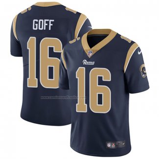 Camiseta NFL Game Los Angeles Rams 16 Jared Goff Azul