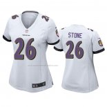 Camiseta NFL Game Mujer Baltimore Ravens Geno Stone Blanco