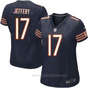 Camiseta NFL Game Mujer Chicago Bears Jeffery Blanco Azul