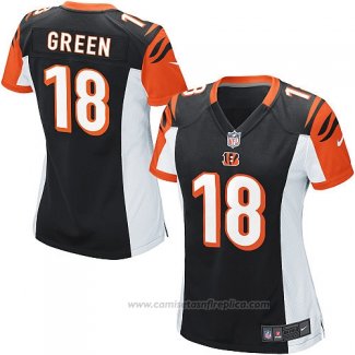 Camiseta NFL Game Mujer Cincinnati Bengals Green Negro