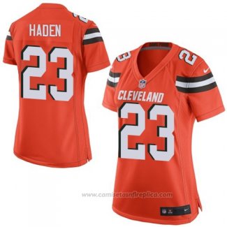 Camiseta NFL Game Mujer Cleveland Browns Haden Naranja