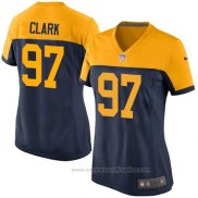 Camiseta NFL Game Mujer Green Bay Packers Clark Negro Amarillo