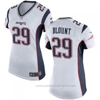 Camiseta NFL Game Mujer New England Patriots Blount Blanco