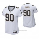 Camiseta NFL Game Mujer New Orleans Saints Malcom Brown Blanco