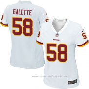 Camiseta NFL Game Mujer Washington Redskins Galette Blanco