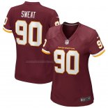 Camiseta NFL Game Mujer Washington Redskins Montez Sweat Rojo