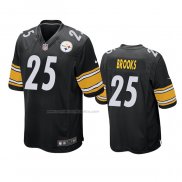 Camiseta NFL Game Pittsburgh Steelers Antoine Brooks Negro