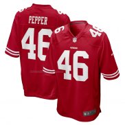 Camiseta NFL Game San Francisco 49ers Taybor Pepper Rojo