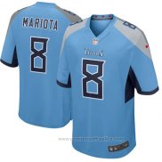 Camiseta NFL Game Tennessee Titans 8 Marcus Mariota 2018 Azul