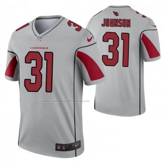 Camiseta NFL Legend Arizona Cardinals David Johnson Inverted Gris