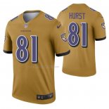 Camiseta NFL Legend Baltimore Ravens Hayden Hurst Inverted Oro