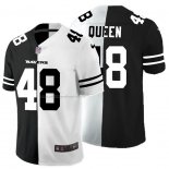 Camiseta NFL Limited Baltimore Ravens Queen Black White Split