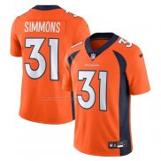 Camiseta NFL Limited Denver Broncos Justin Simmons Vapor Untouchable Naranja