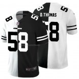 Camiseta NFL Limited Kansas City Chiefs D.Thomas Black White Split