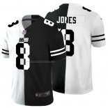 Camiseta NFL Limited New York Giants Jones White Black Split