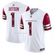 Camiseta NFL Limited Washington Commanders Jahan Dotson Vapor F.U.S.E. Blanco