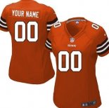 Camiseta NFL Mujer Cleveland Browns Personalizada Rojo