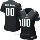 Camiseta NFL Mujer Philadelphia Eagles Personalizada Negro