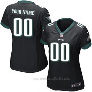 Camiseta NFL Mujer Philadelphia Eagles Personalizada Negro